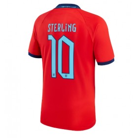 Herren Fußballbekleidung England Raheem Sterling #10 Auswärtstrikot WM 2022 Kurzarm